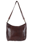Spaghetti Western Swc140Brn Hobo Vintage Handmade Drum Dyed Genuine European Cowhide Leather Women Bag Western Handbag Purse