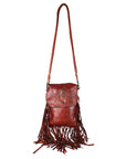 Spaghetti Western Swc150Cg Large Crossbody Vintage Handmade Drum Dyed Genuine European Cowhide Leather Women Bag Western Handbag Purse