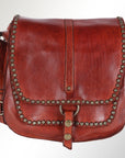 Spaghetti Western Swc157Acg Cross Body I Vintage Handmade Drum Dyed Genuine European Cowhide Leather Women Bag Western Handbag Purse