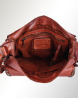 Spaghetti Western Swc157Acg Cross Body I Vintage Handmade Drum Dyed Genuine European Cowhide Leather Women Bag Western Handbag Purse