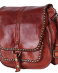 Spaghetti Western Swc157Acg Cross Body I Vintage Handmade Drum Dyed Genuine European Cowhide Leather Women Bag Western Handbag Purse