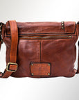 Spaghetti Western Swc158Cg Cross Body I Vintage Handmade Drum Dyed Genuine European Cowhide Leather Women Bag Western Handbag Purse