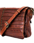 Spaghetti Western Swc158Cg Cross Body I Vintage Handmade Drum Dyed Genuine European Cowhide Leather Women Bag Western Handbag Purse