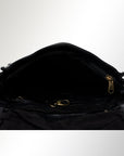Spaghetti Western Swc163Blk Envelope Vintage Handmade Drum Dyed Genuine European Cowhide Leather Women Bag Western Handbag Purse