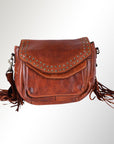 Spaghetti Western Swc164Atan Cross Body I Vintage Handmade Drum Dyed Genuine European Cowhide Leather Women Bag Western Handbag Purse
