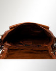 Spaghetti Western Swc164Bcg Cross Body I Vintage Handmade Drum Dyed Genuine European Cowhide Leather Women Bag Western Handbag Purse