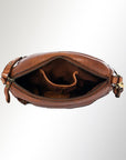 Spaghetti Western Swc167Cg Cross Body I Vintage Handmade Drum Dyed Genuine European Cowhide Leather Women Bag Western Handbag Purse