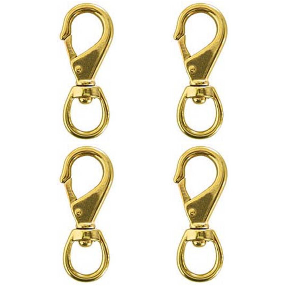 Hilason 3/4" X 3-3/4" Spring Snap No 2 Solid Brass – Hilason