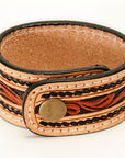 American Darling Bracelet Hand Tooled Carved Genuine Leather Women | Handmade Western Rustic