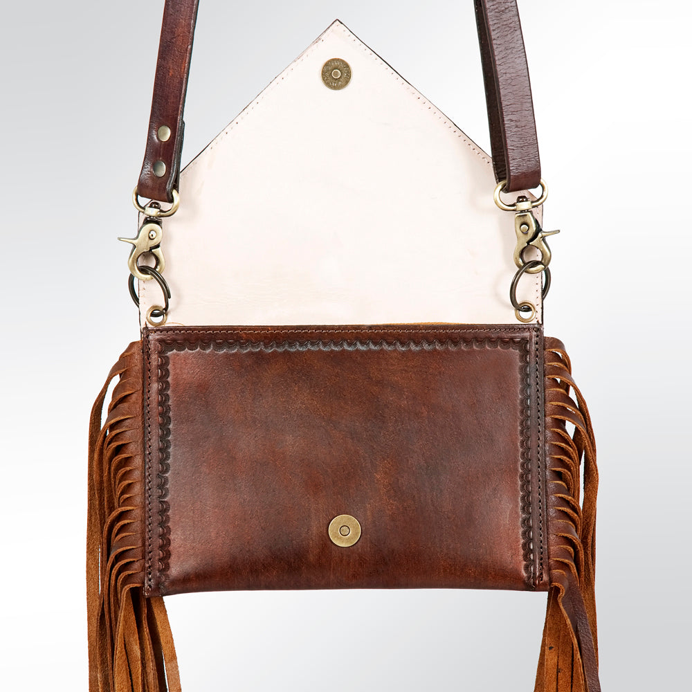 American Darling ADBGA171 Clutch Hand Tooled Genuine Leather Women Bag Western Handbag Purse