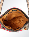 American Darling ADBGA174 Tote Hand Tooled Saddle Blanket Genuine Leather Women Bag Western Handbag Purse