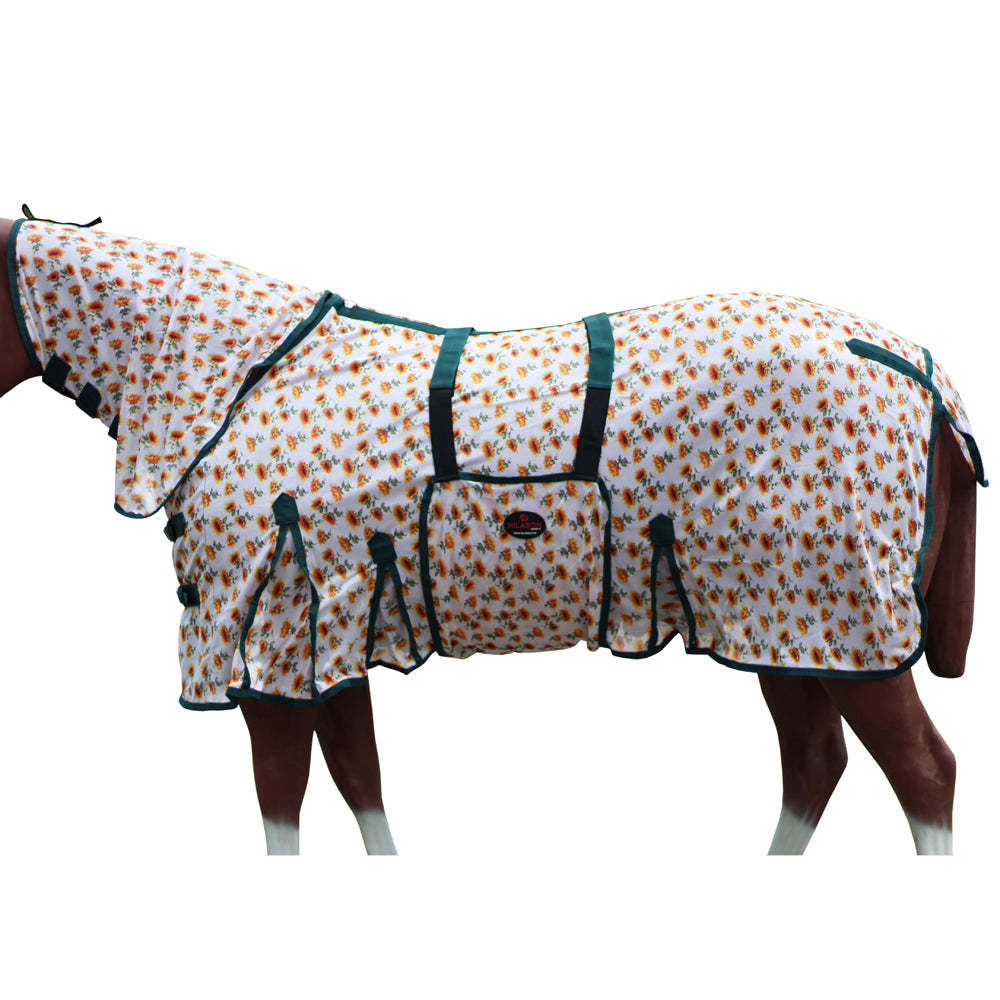HILASON Horse Fly Sheet UV Protect Breathable Mesh Bug Mosquito Spring | Summer Horse Rug | Fly Rug