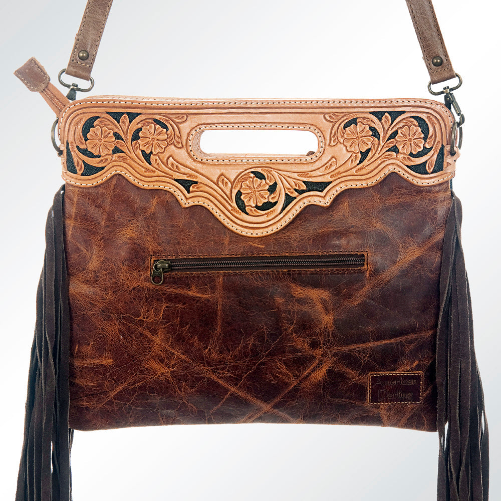 GIBGX158 American Darling Hand Tooled Genuine Leather Women Bag Western Handbag Purse