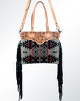 American Darling GIBGX159 Tote Hand Tooled Saddle Blanket Genuine Leather Women Bag Western Handbag Purse