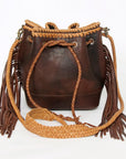 American Darling ADBGD140 Bucket Genuine Leather Women Bag Western Handbag Purse