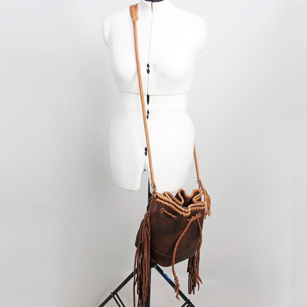 American Darling ADBGD140 Bucket Genuine Leather Women Bag Western Handbag Purse