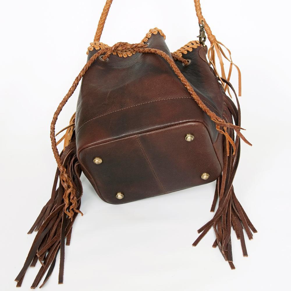 American Darling ADBGD140 Bucket Genuine Leather Women Bag Western Handbag Purse