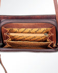 American Darling Organizer Saddle Blanket Genuine Leather Western Women Bag Handbag Purse | for Cute Travel