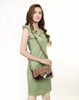 ADBG681A American Darling Hand Tooled Hair On Genuine Leather Women Bag Western Handbag Purse