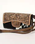 ADBG681A American Darling Hand Tooled Hair On Genuine Leather Women Bag Western Handbag Purse