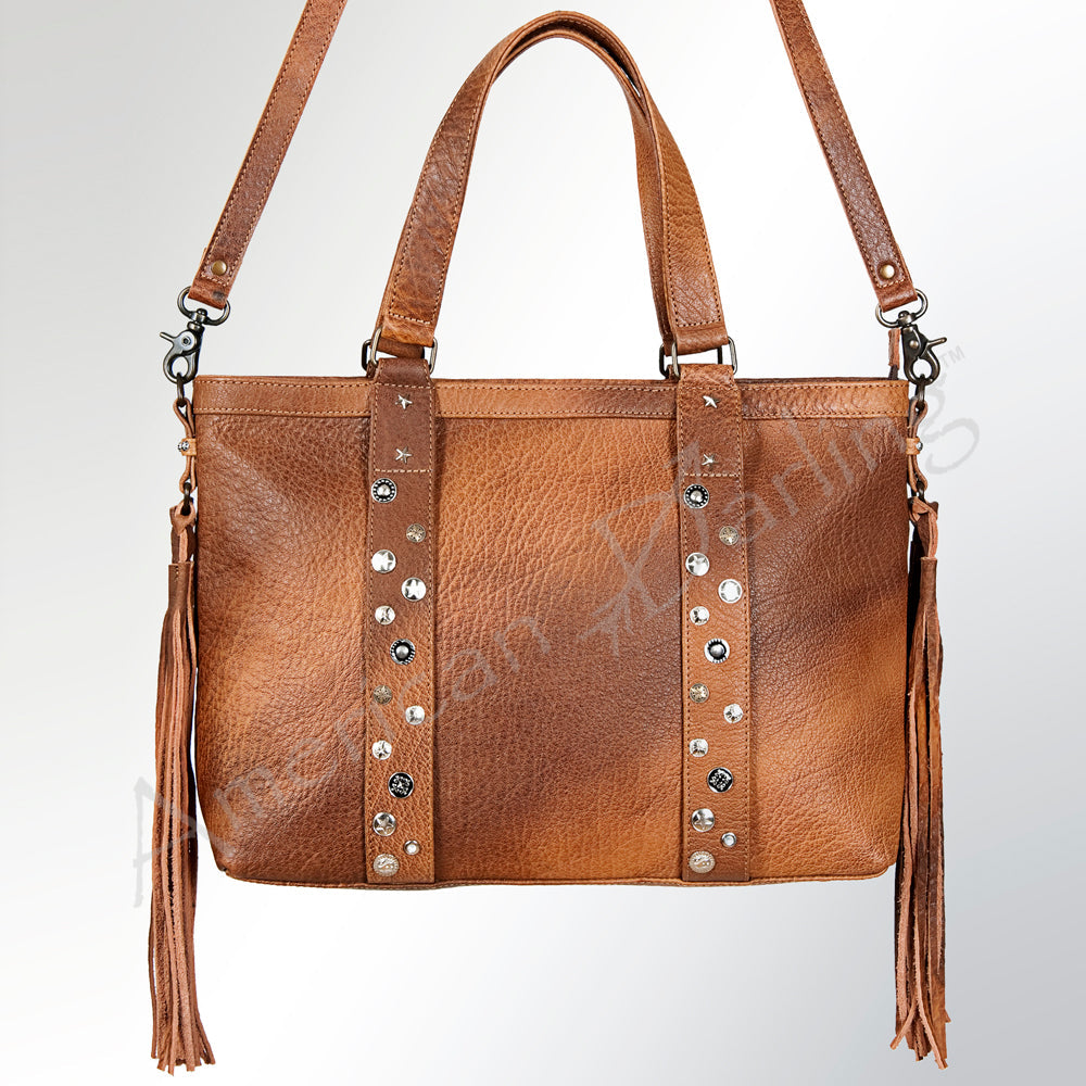 American Darling Tote Full Grain Genuine Leather Western Women Bag Handbag Purse | Travel Bags College Casual