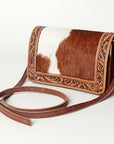 ADBG683 American Darling Hand Tooled Hair On Genuine Leather Women Bag Western Handbag Purse
