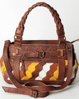 American Darling Hair On Genuine Leather Women Bag Western Handbag Purse