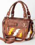 American Darling Hair On Genuine Leather Women Bag Western Handbag Purse