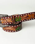 American Darling Beautifully Hand Tooled Genuine American Leather Belt Men and  Women