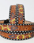 American Darling Beautifully Hand Tooled Genuine American Leather Belt Men and  Women