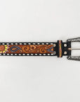 American Darling Beautifully Hand Tooled Genuine American Leather Belt Men and  Women