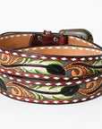 American Darling Beautifully Hand Tooled Genuine American Leather Belt Men and  Women