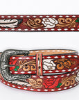 American Darling Beautifully Hand Tooled Genuine American Leather Belt Men and  Women