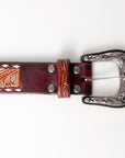 American Darling Beautifully Hand Tooled Genuine American Leather Belt Men and  Women