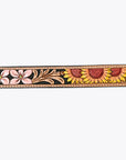 American Darling ADBLF124-L Beautifully Hand Tooled Genuine American Leather Belt Men and  Women