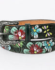 American Darling ADBLF125-L Beautifully Hand Tooled Genuine American Leather Belt Men and  Women