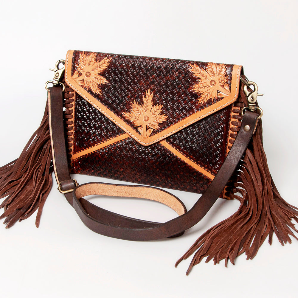 American Darling Envelope Hand Tooled Genuine Leather Women Bag Western Handbag Purse