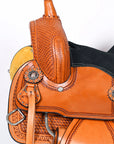 COMFYTACK Western Kids Youth Children Miniature Pony Saddle Leather Trail Tack