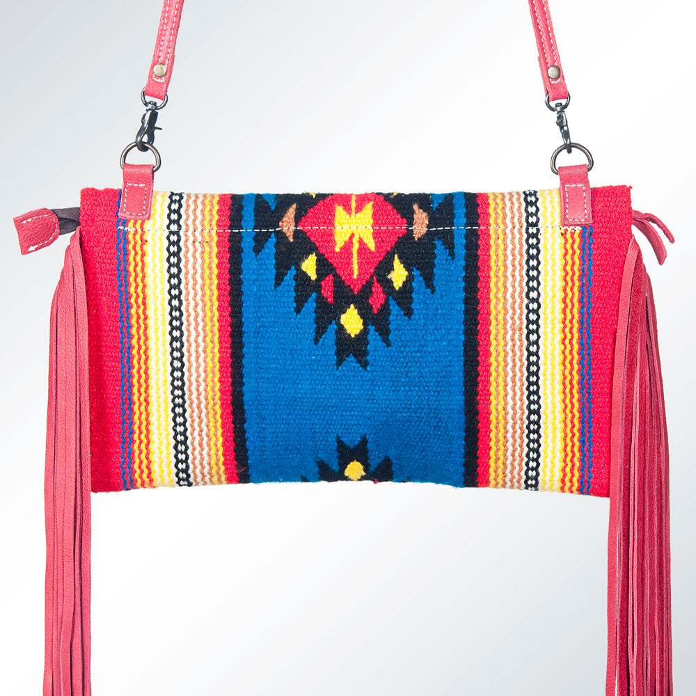 American Darling Hand Tooled Saddle Blanket Genuine Leather Women Bag Western Handbag Purse