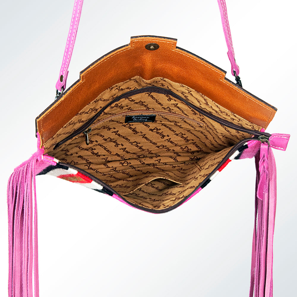 American Darling Hand Tooled Saddle Blanket Genuine Leather Women Bag Western Handbag Purse