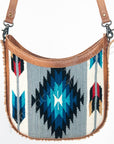 American Darling Hand Tooled Saddle Blanket Genuine Leather Women Bag Western Handbag Purse