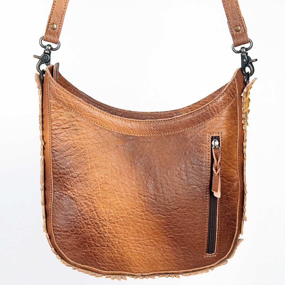 American Darling Hand Tooled Saddle Blanket Genuine Leather Women Bag Western Handbag Purse