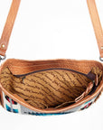 American Darling Hand Tooled Saddle Blanket Genuine Leather Women Bag Western Handbag Purse