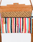 American Darling Hand Tooled Saddle Blanket Genuine Leather Women Bag Western Handbag Purse