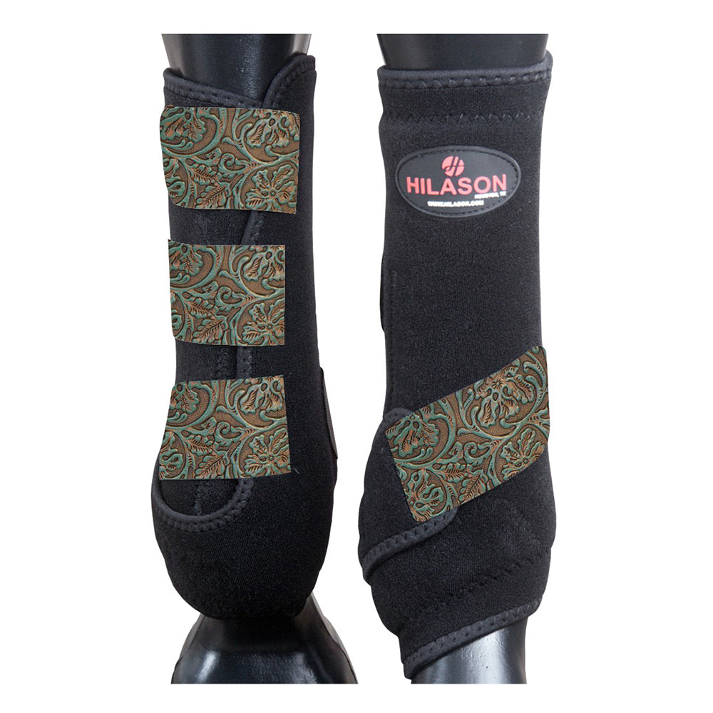 HILASON L M S Horse Front Leg Sport Boots| Printed Sport Boots| Horse Boots