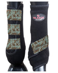 HILASON L M S Horse Rear Hind Leg Sport Boots Printed Hind Rear Leg Boots