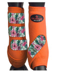 HILASON L M S Horse Rear Hind Leg Sport Boots Printed Hind Rear Leg Boots