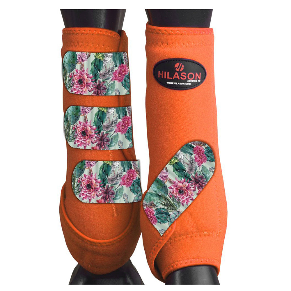 HILASON L M S Horse Front Leg Sport Boots| Printed Sport Boots| Horse Boots