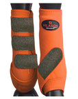 HILASON L M S Horse Rear Hind Leg Sport Boots Printed Hind Rear Leg Boots