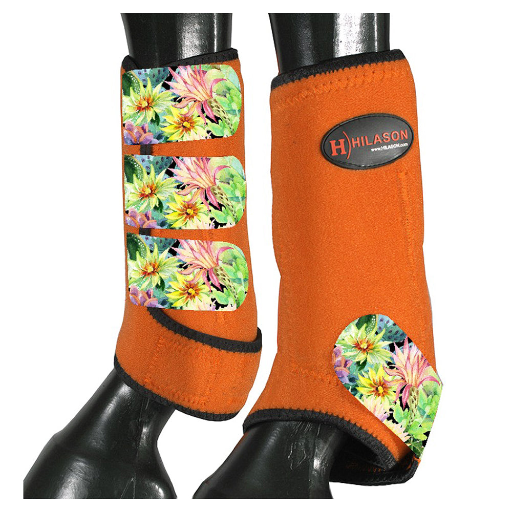 HILASON L M S Horse Front Leg Sport Boots| Printed Sport Boots| Horse Boots